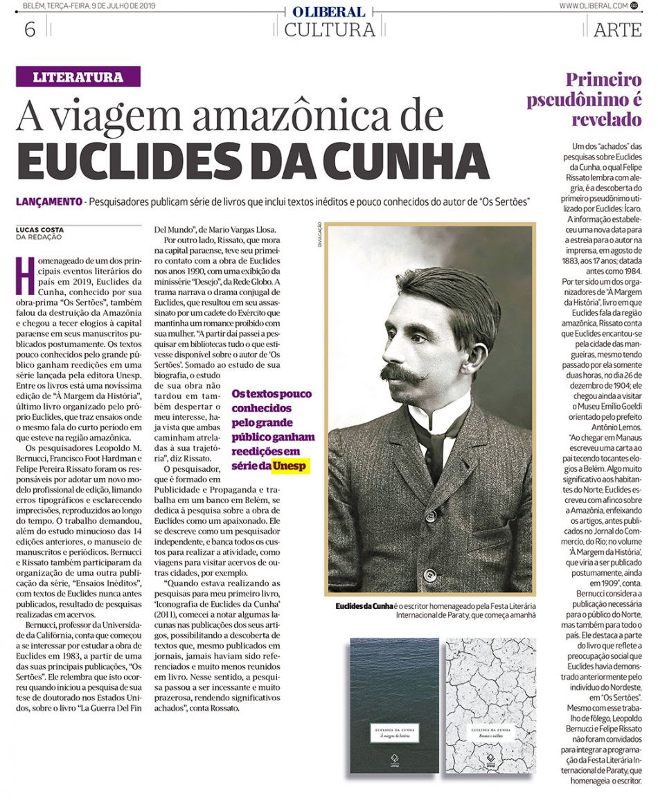O Liberal indica obras de Euclides da Cunha Fundação Editora Unesp