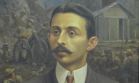 Euclides da Cunha em Canudos, tela de Edmundo Migliaccio